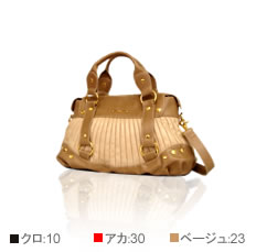 ショルダー付きギャザートート