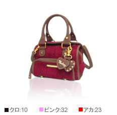 ツィードミニ手提げ