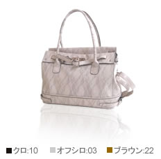 レース柄PUボストン