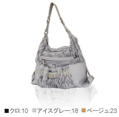 ラインストーン付きファーショルダー