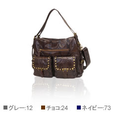 パイソンスタッズ前ポケット２WAYボストン